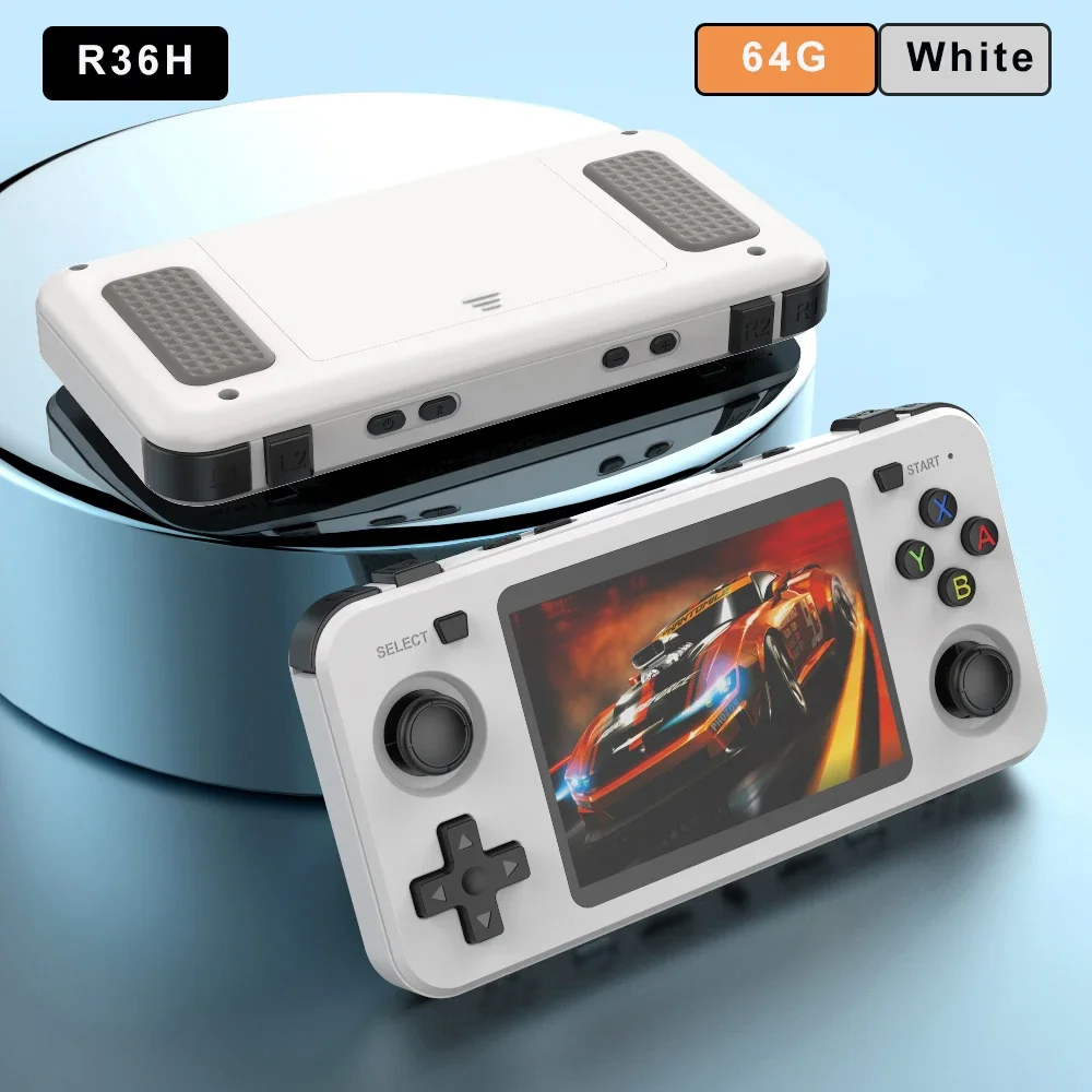 BOYHOM New R36H Handheld Game Console 3.5-inch IPS Screen Linux RK3326 Retro Video Games Player 3000 mAh 64G 10000+ Classic Game - Image 12