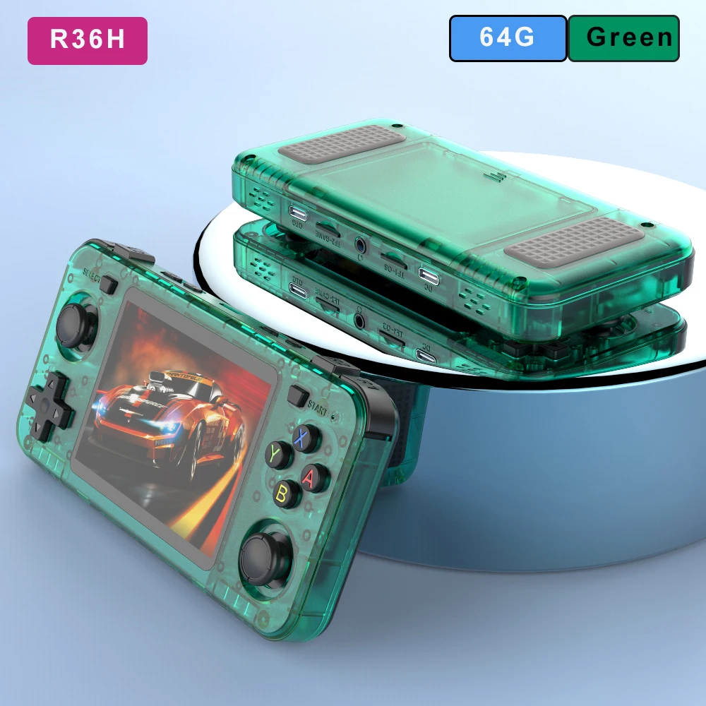BOYHOM New R36H Handheld Game Console 3.5-inch IPS Screen Linux RK3326 Retro Video Games Player 3000 mAh 64G 10000+ Classic Game - Image 14