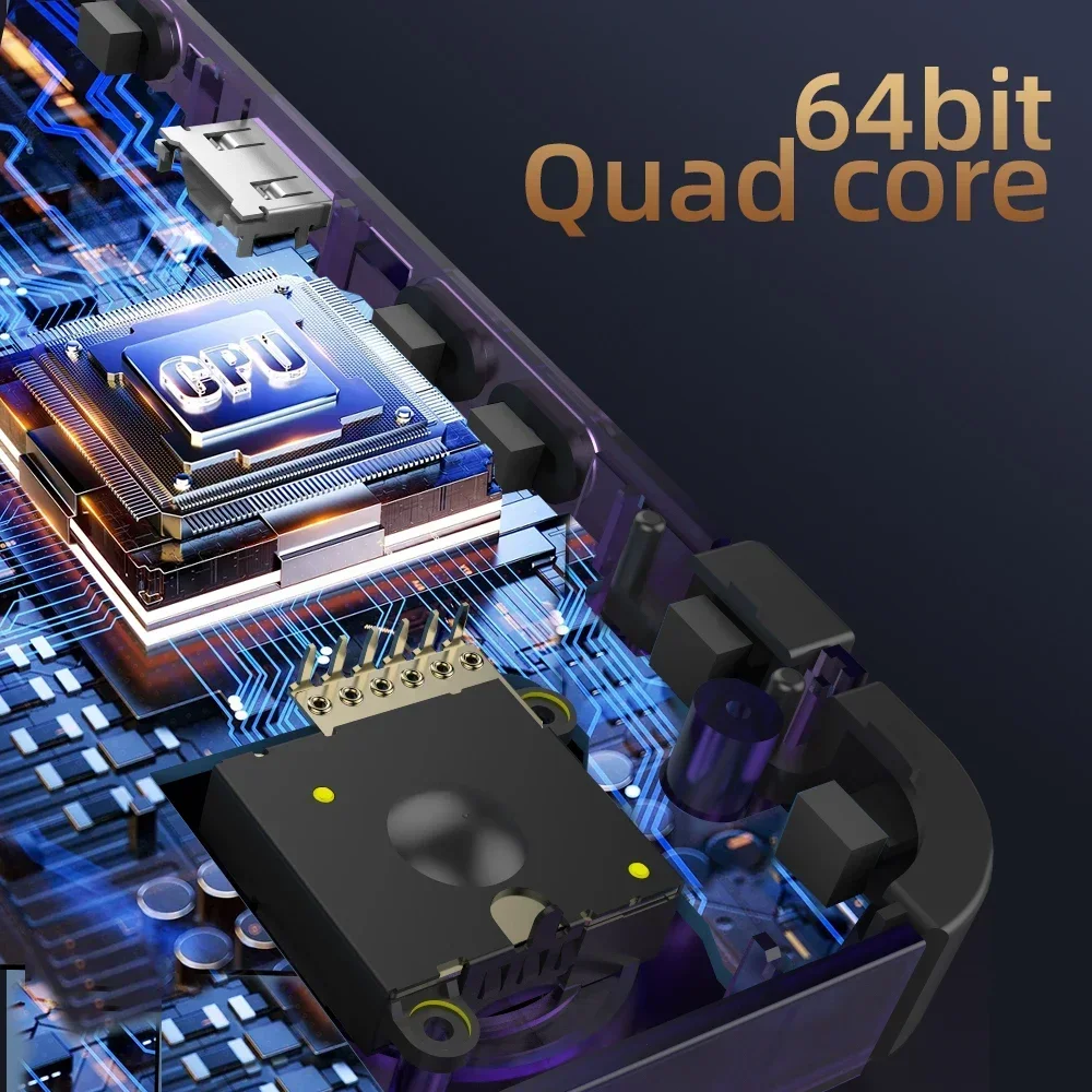 BOYHOM New R36H Handheld Game Console 3.5-inch IPS Screen Linux RK3326 Retro Video Games Player 3000 mAh 64G 10000+ Classic Game - Image 5